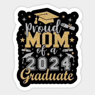 Mom Senior 2024 Proud Mom of a 2024 Graduate Sticker